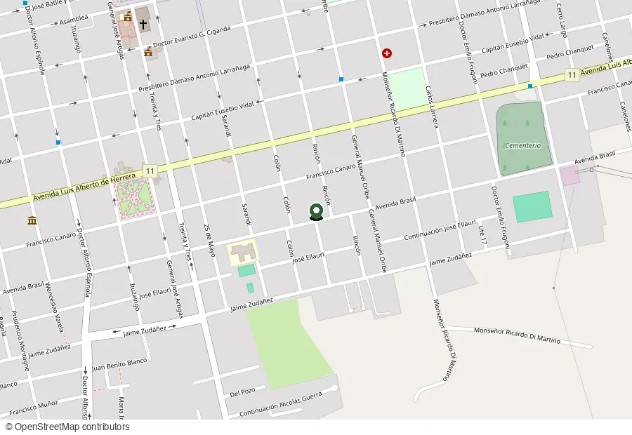 Mapa de ubicación: Avda. Brasil 671, San José, Uruguay