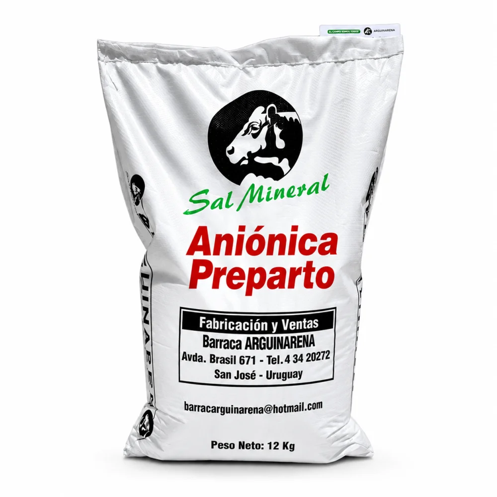 Bolsa de Aniónica Preparto para vacas lecheras