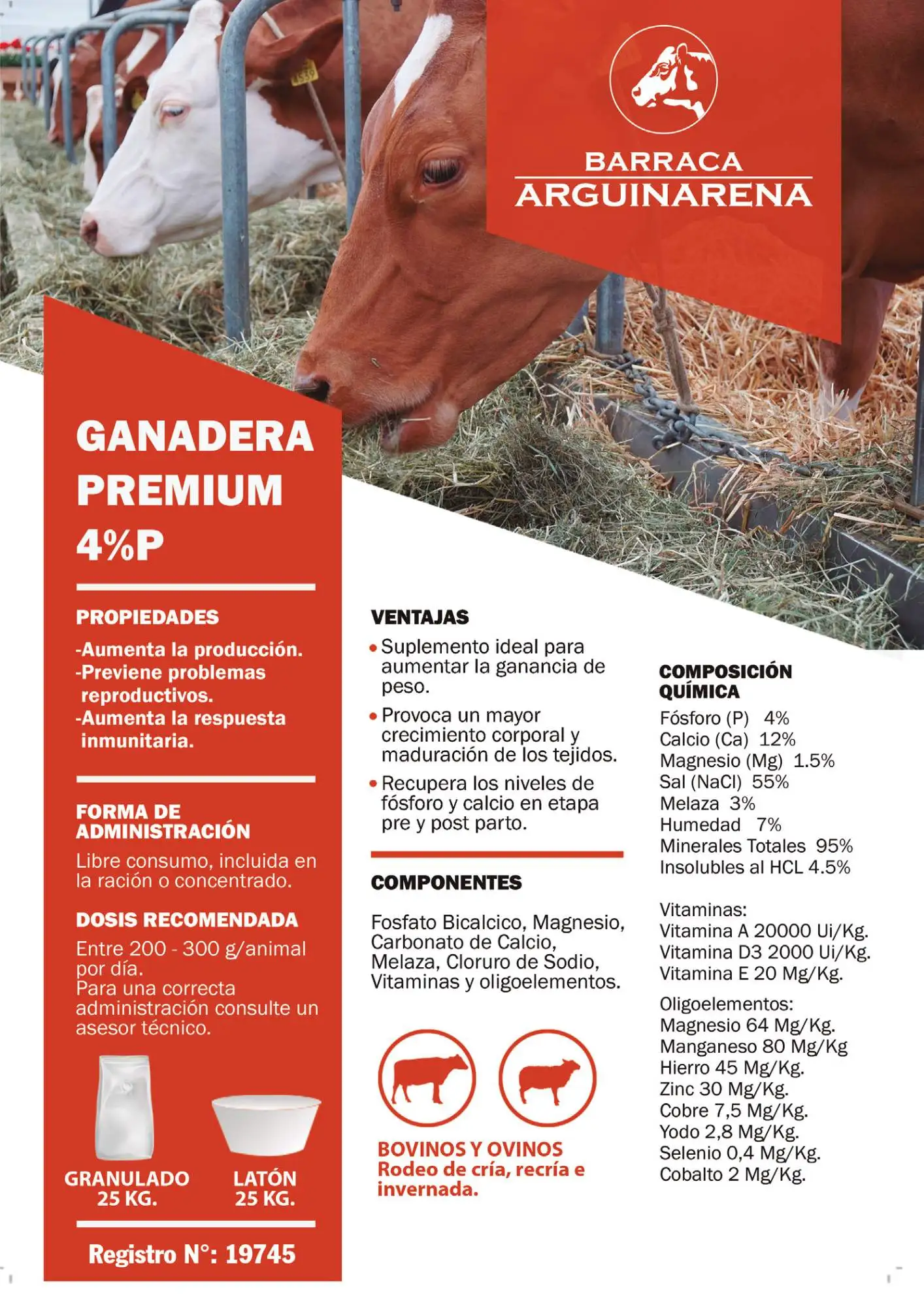 Ganadera Premium 4% P