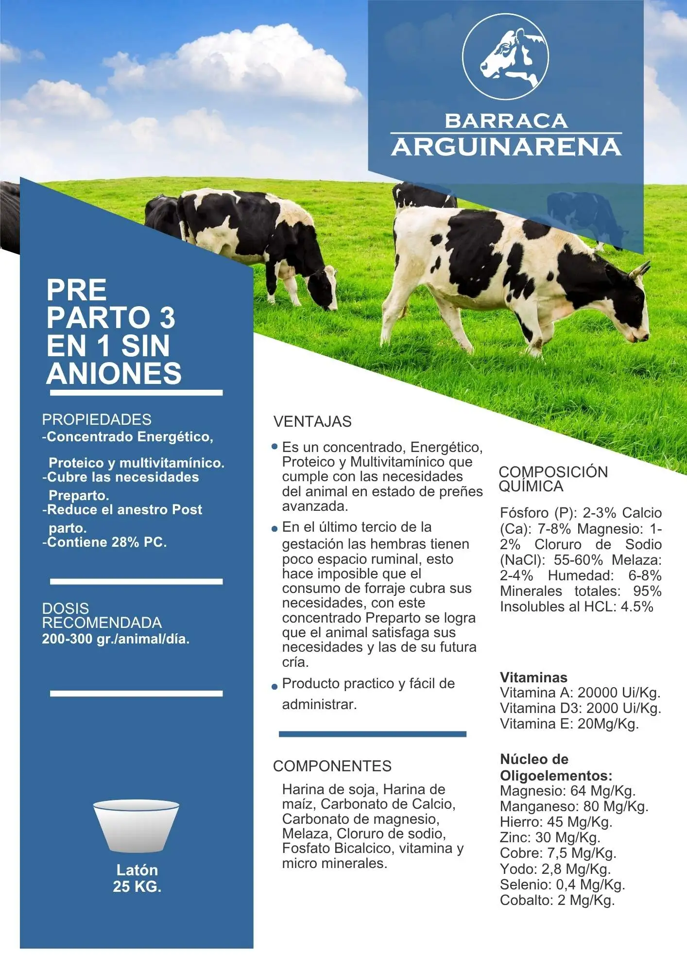 Pre Parto 3 en 1 Sin Aniones